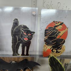 2 Vintage Embossed foil designs  by Beistle co