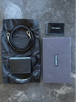 Dolce & Gabbana Black Leather Crossbody Bag