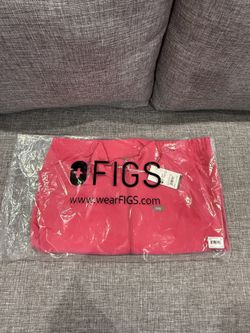 Figs Sydney Scrub Jacket SHOCKING PINK Color