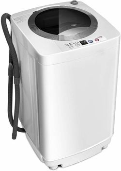 2325f  Portable Washing Machine, Full Automatic Washer and Dryer Combo, with Built-in Pump Drain 8 LBS Capacity Compact Laundry Washer Spin Dryer for 