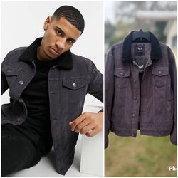 Men's Large Sherpa Jacket Corduroy New 