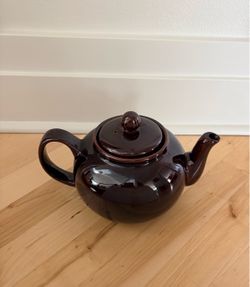 Glossy Brown Betty Vintage Ceramic English Teapot