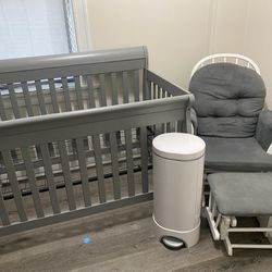 Baby Crib And Rocking Chair 