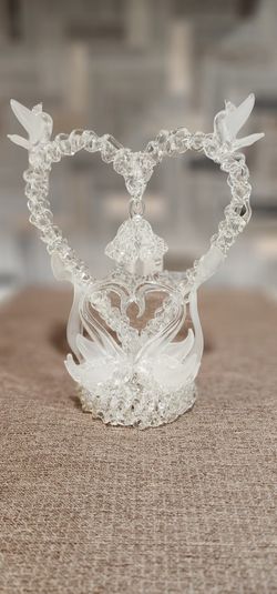 Glass Wedding Cake Top