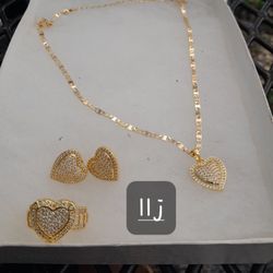 I Deliver I Ship 14k Gold Filled  Chain Charm Earrings And ring