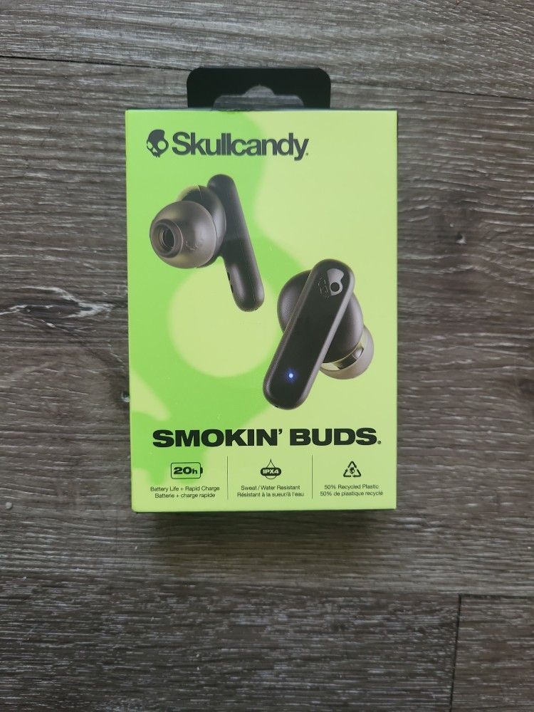 Skullcandy Brand Bluetooth Wireless Earbuds 20$