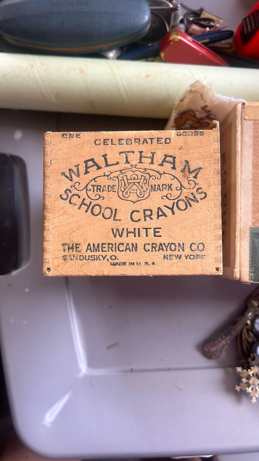 Antique Waltham Crayon Box