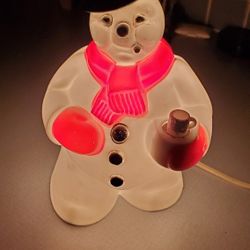 Vintage Snowman Blow Mold