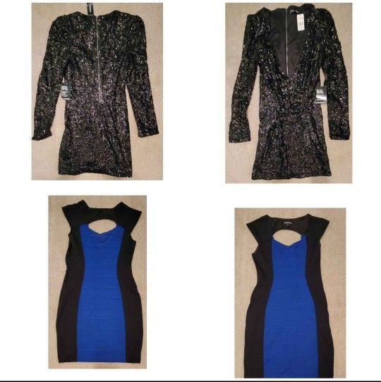 (2) New Womans Size 4, Express Brand, Dresses