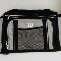 Expandable Blue, Gray and Black. Sports Bag /Duffle Bag / Gym Bag