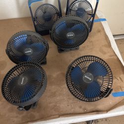 Rechargeable Fans. 