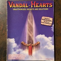 Vandal Hearts PS1 Prima Strategy Guide RARE - Pink Stain Throughout Check Photos
