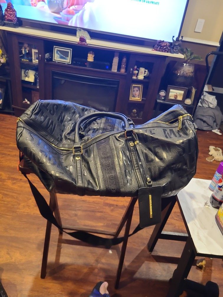 Steve Madden Luggage Duffle Black 100% PU Travel bag