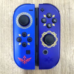 Original Nintendo Switch/OLED/Lite Wireless Joycons Controllers The Legend of Zelda: Skyward Sword HD Edition Blue