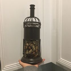 Wine Cork Metal Bottle - Iron Works