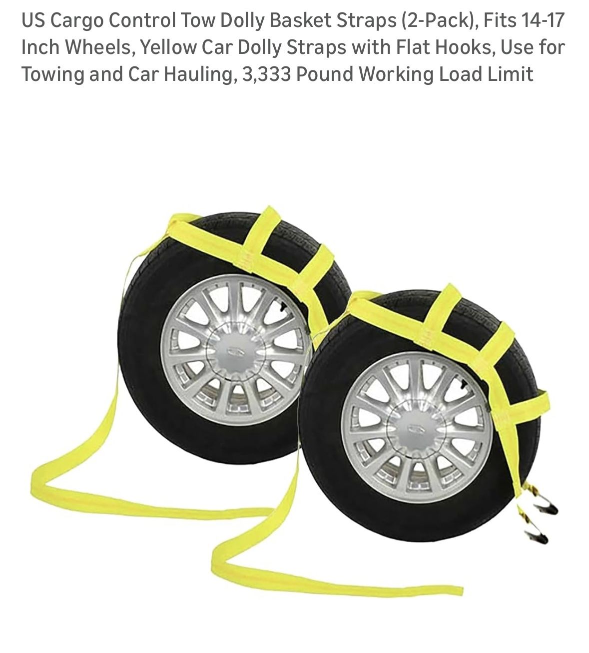 Tow Dolly Basket Straps- New