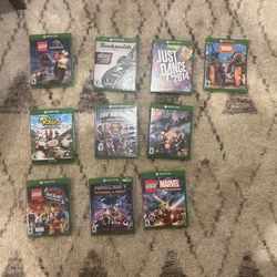 10 Xbox 1 Video game Discs