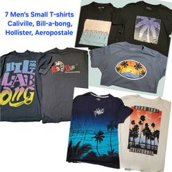 7 Men's Small T-shirts - Beach Theme!  $15 for ALL