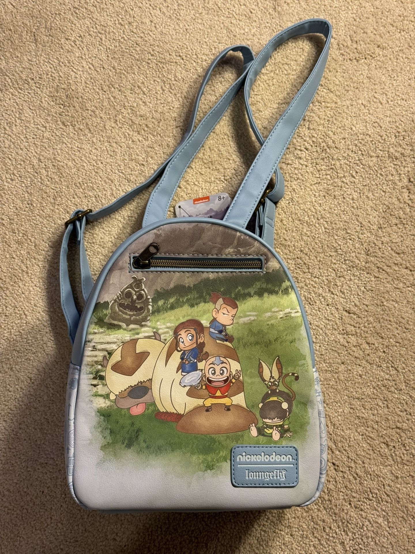 Avatar The Last Airbender Chibi Loungefly Backpack - Nickelodeon Aang Sokko Appa
