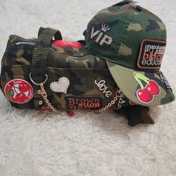 Unique custom junk handbags, socks & hats