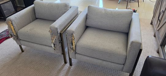 FREE Metal Upholstered Chairs