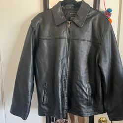 Men’s Frayed Leather Jacket 