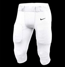 Nike Team Vapor Varsity 3/4 Football Pants White Men's Size 2XL New 908728-100
