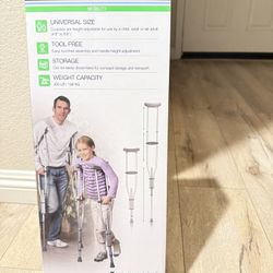 UNIVERSAL ALUMINUM CRUTCHES