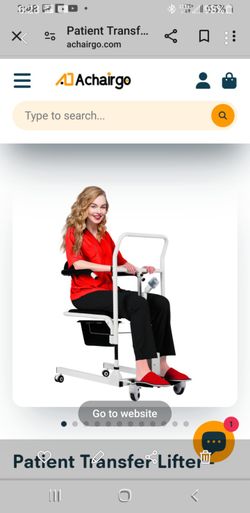 NEW Electric Patient Lift for Home Portable Wheelchair Lift Aid w/180° Split Seat Transfer Chair Floor,Bed,Toilet and Chair Lifting for Home Us