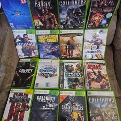 XBOX 360 GAMES $10 EACH  $5 EACH IF YOU BUY ALL OF THEM 