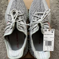 Adidas Yeezy Boost 350 V2 Blue Tint - Size 10.5 - Authentic With Box