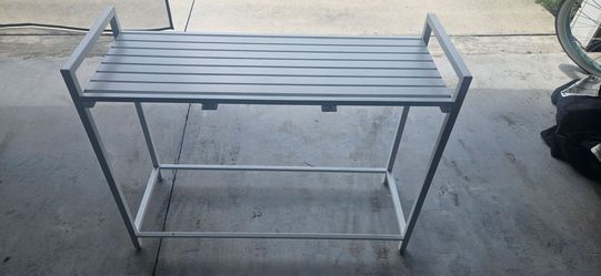 🪴 Modern White Metal Plant Stand / Console Table