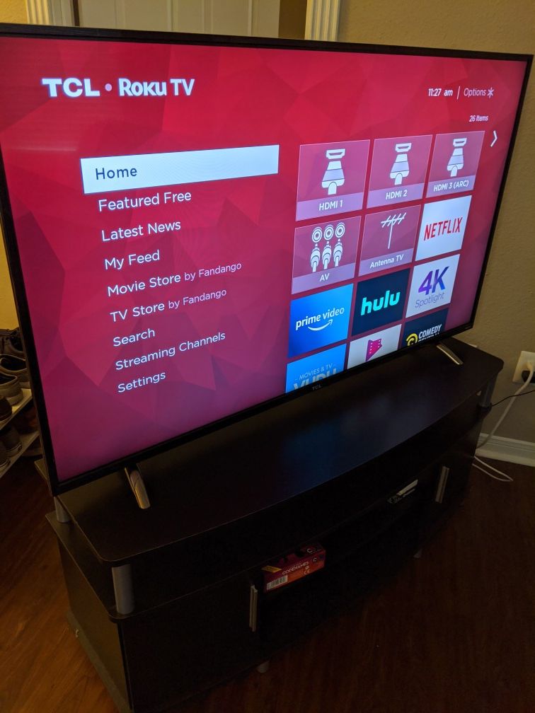 TCL 55" P-Series 4K UHD Dolby Vision HDR Roku Smart TV