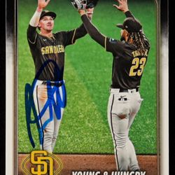 Jackson Merrill Signed 2024 Topps Update #US48 Jackson Merrill / Fernando Tatis