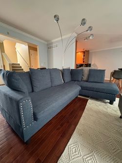 Couch- blue, comfy