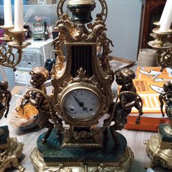Imperial Antique Clock Sets 2 Candle holders 