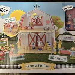 Honey Bee Acres Harvest Festival Playset Barn Figures 50+ Pieces Multicolor (negotiable)