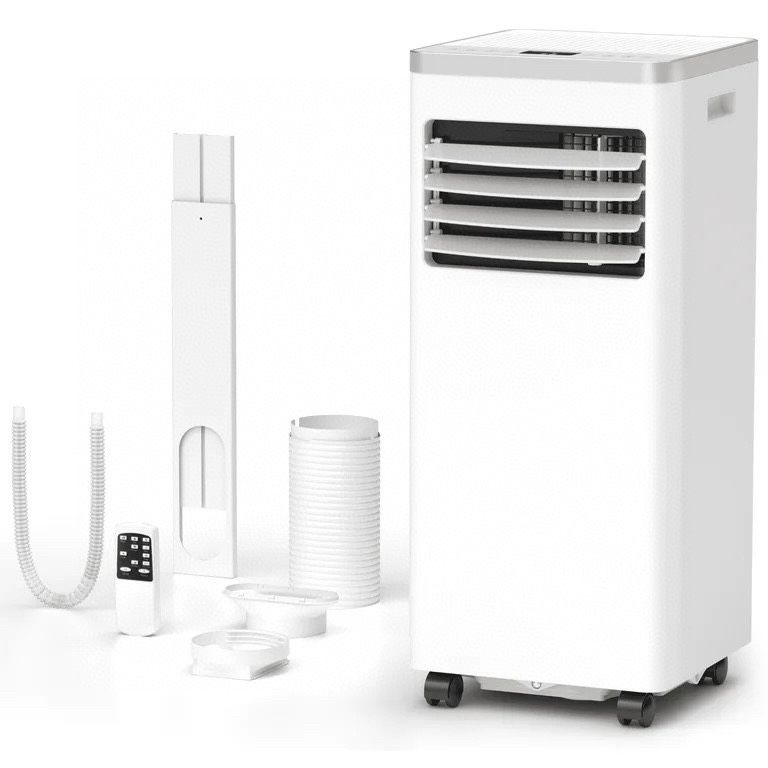 Portable Air Conditioner, 8,000 BTU Ashrae, 4-in-1 Portable AC Cooler, Dehumidifier& Fan Mode, Remote Control, Floor Standing AC 5,000 BTU (SACC) up C