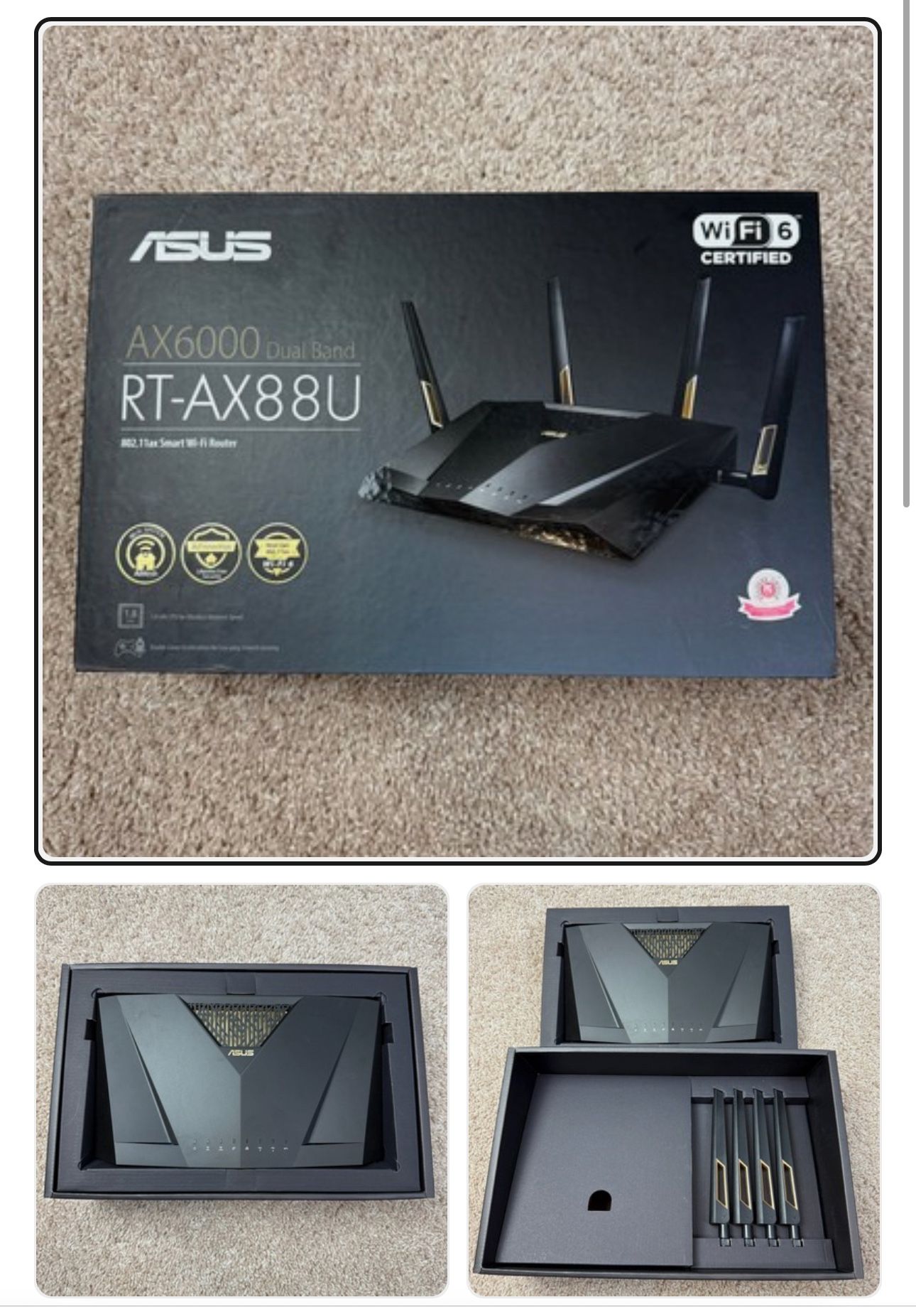 ASUS RT-AX88U AX6000 Dual-Band Smart Wi-Fi Router - ONLY $120