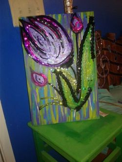 HANDCRAFTED TULIP PAINTING
