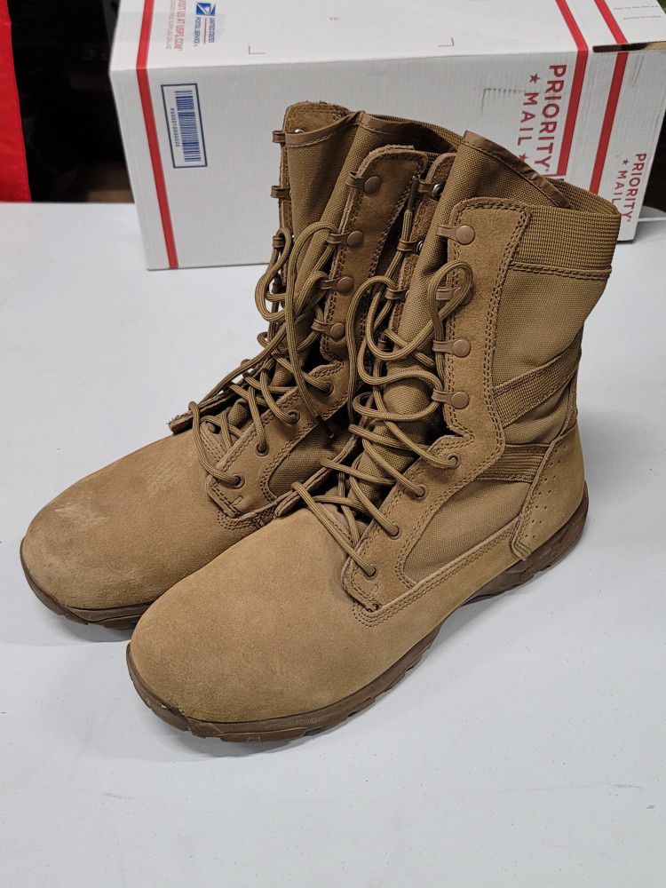 Tactical Research Men's 13 Wide Camel Tan Combat Boots Waterproof 