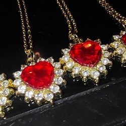 Nice Little Heart Necklaces! 20inch Chains 