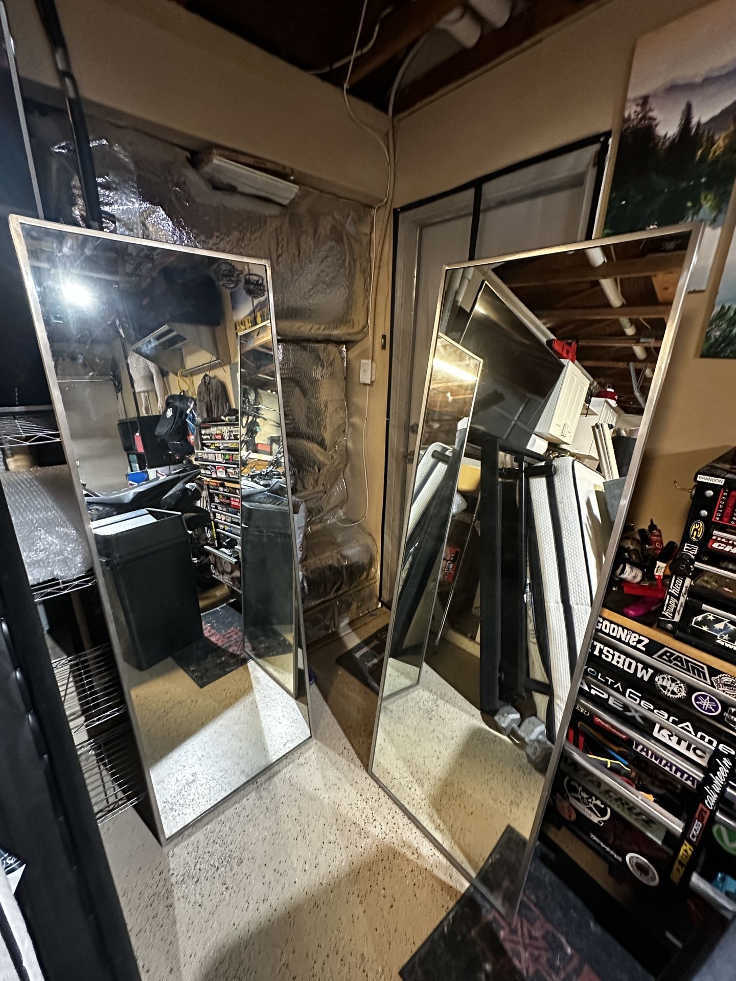 2 Heavy Duty Full Body Mirrors (Each)