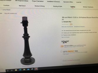 Hampton Bay accent lamp new