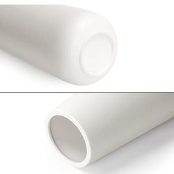 D'vine Dev 11 Inch Ceramic Flower Vase, Minimalist Design for Home Décor, Fireplace, Bedroom, Kitchen, Living Room, Centerpieces, Office Desk, Design 