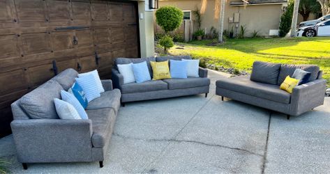 2 Sofas & Chaise Set