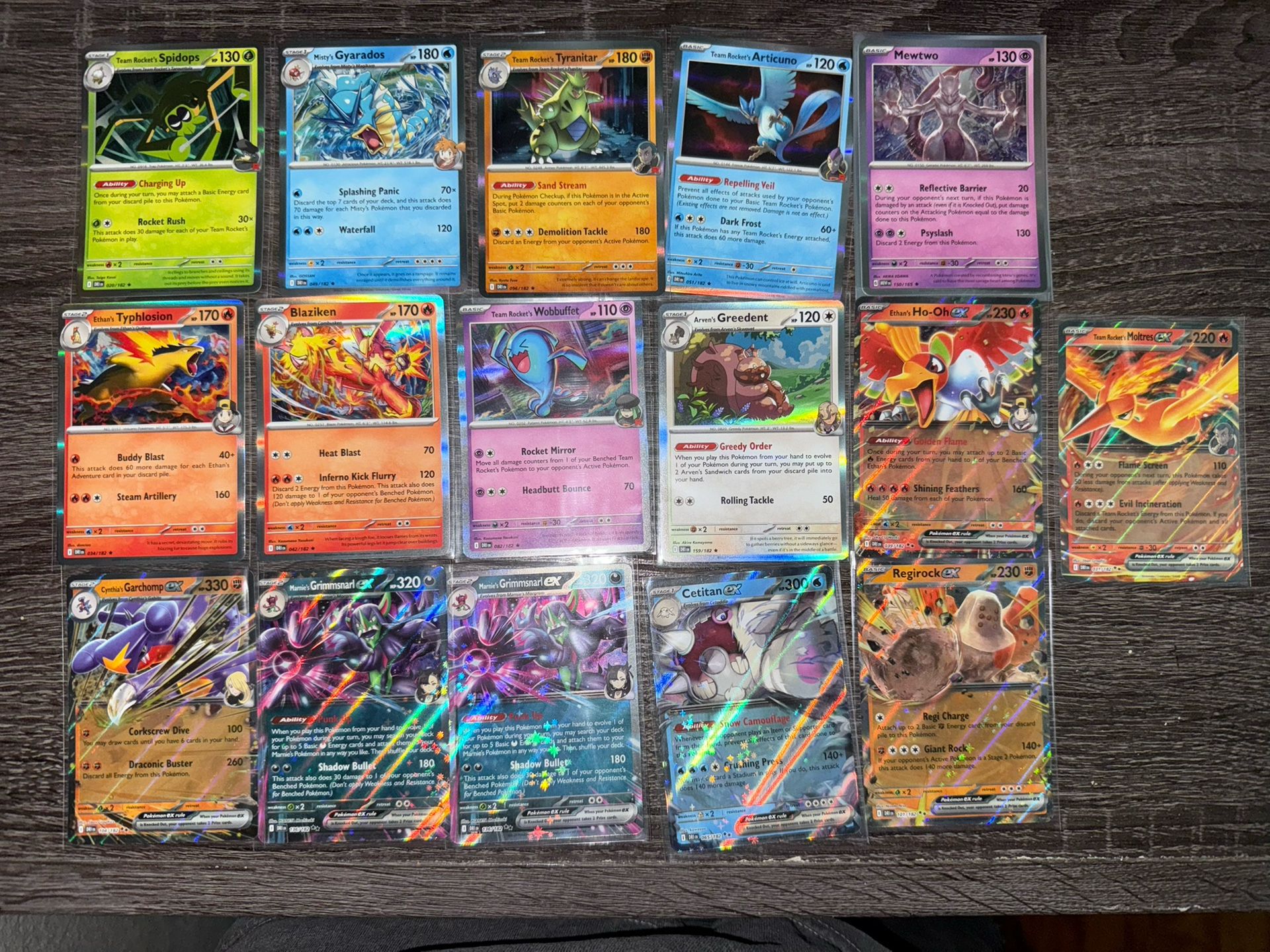 Destined Rivals MINT Regular EX & HOLOS LOT: Pokemon TCG 