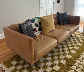 West Elm Leather Sofa