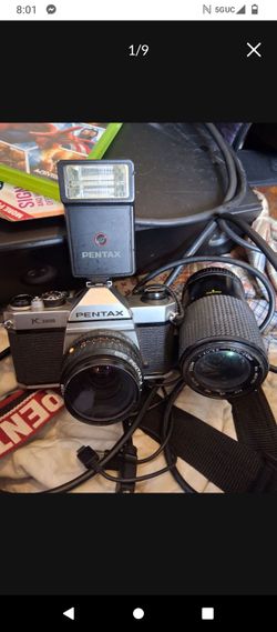 Pentax k-1000 camera with 2lens