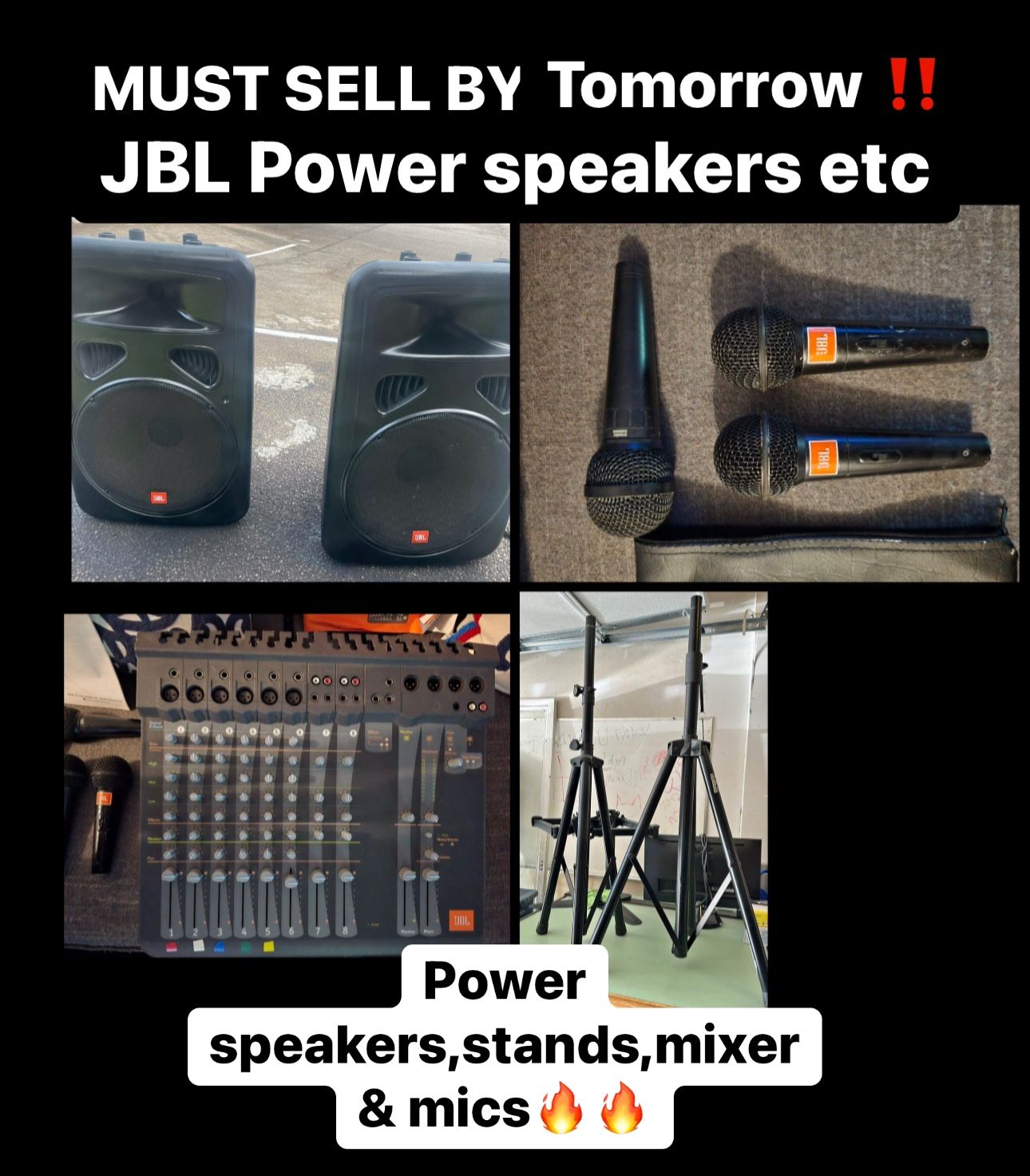 Power Speakers JBL MUST SELL TOMORROW
